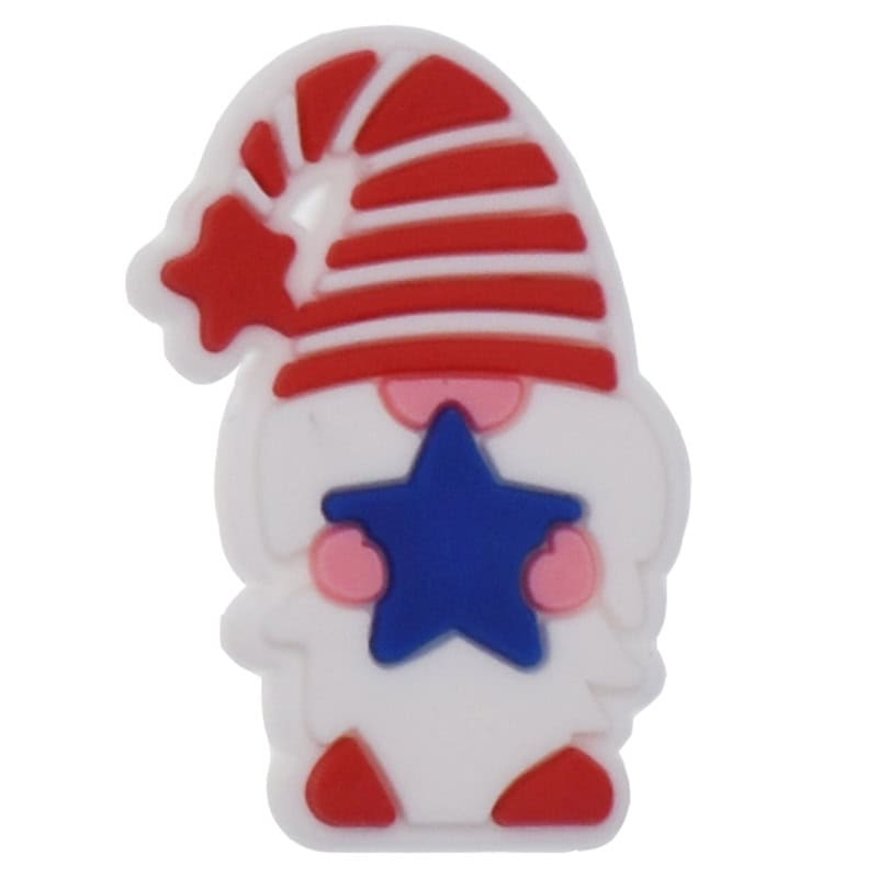 Patriot red hat STAR & STRIPES USA Uncle Sam 123-10 Shoe Charm