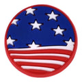 I LOVE AMERICA sign Logo STARS & STRIPES USA Uncle Sam 123-13 Shoe Charm