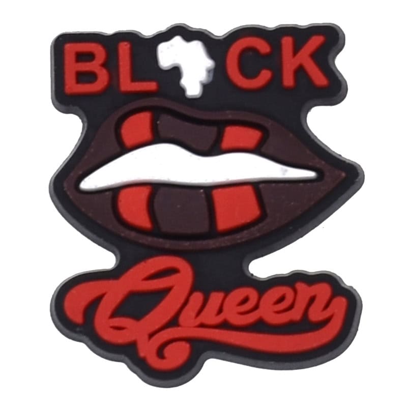 Black Queen lips Black Culture 124-01 Shoe Charm