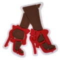 walking high Black Culture 124-03 Shoe Charm