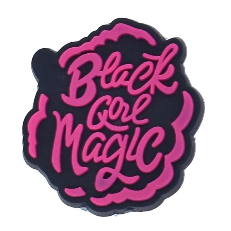 Black Girl Magic sign logo  Black Culture 124-08 Shoe Charm