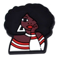 Hand on chin Black Culture 124-12 Shoe Charm