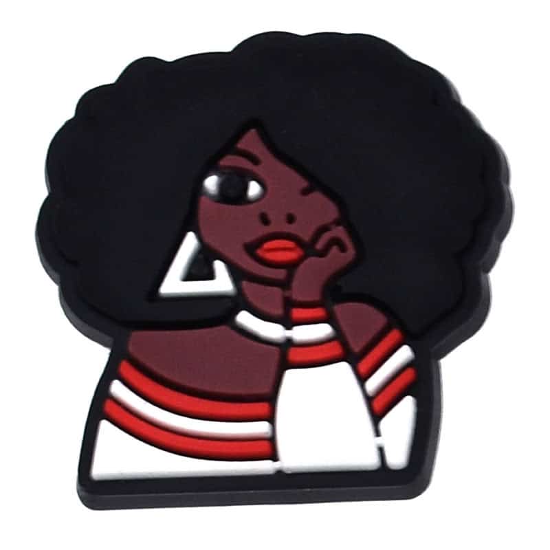 Hand on chin Black Culture 124-12 Shoe Charm