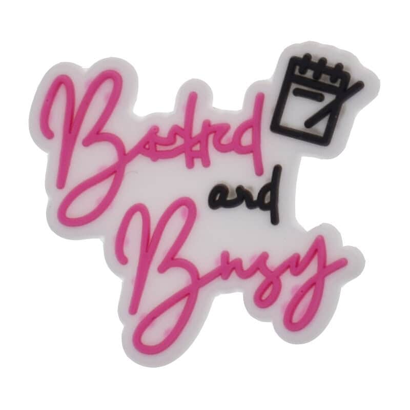 Booked ad Busy sign logo Black Culture 124-19 Shoe Charm