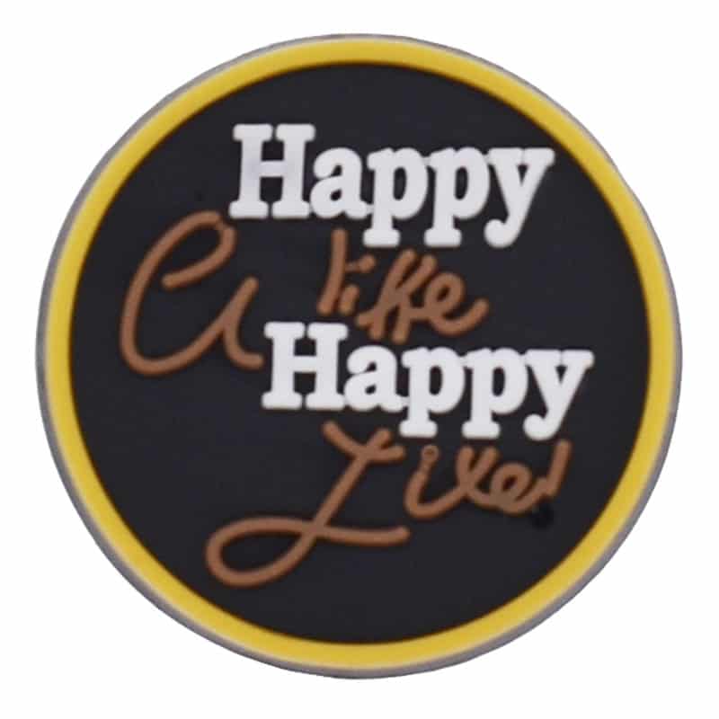 Happy Happy badge sign logo Black Culture 124-21 Shoe Charm