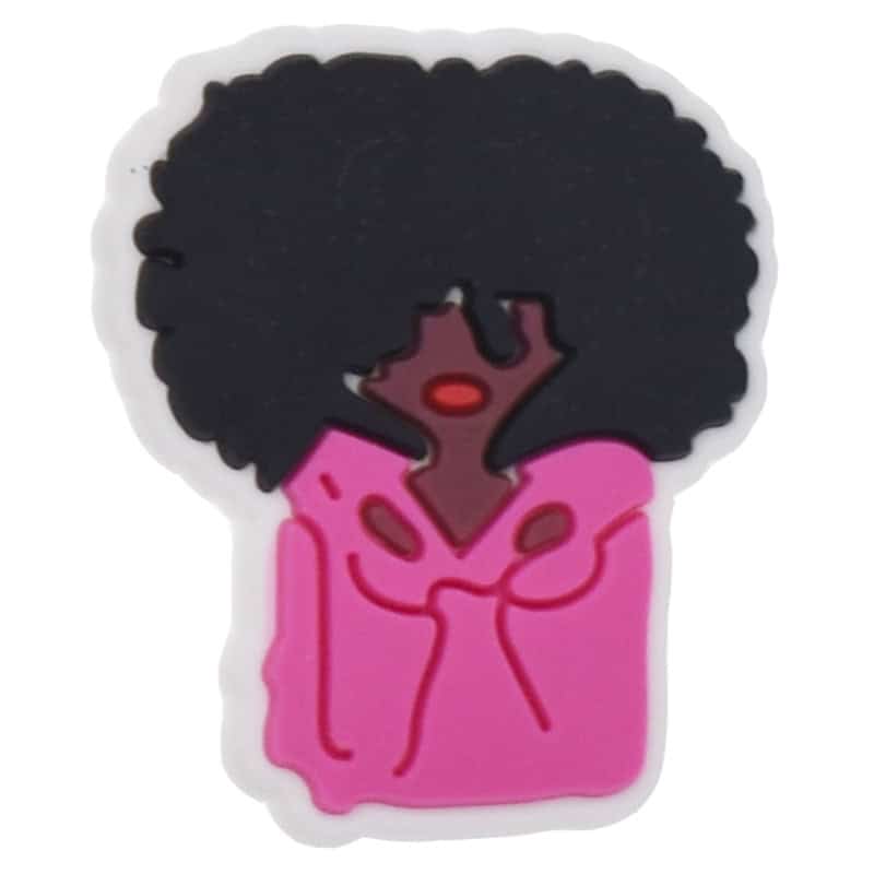 Big pink bow Black Culture 124-22 Shoe Charm
