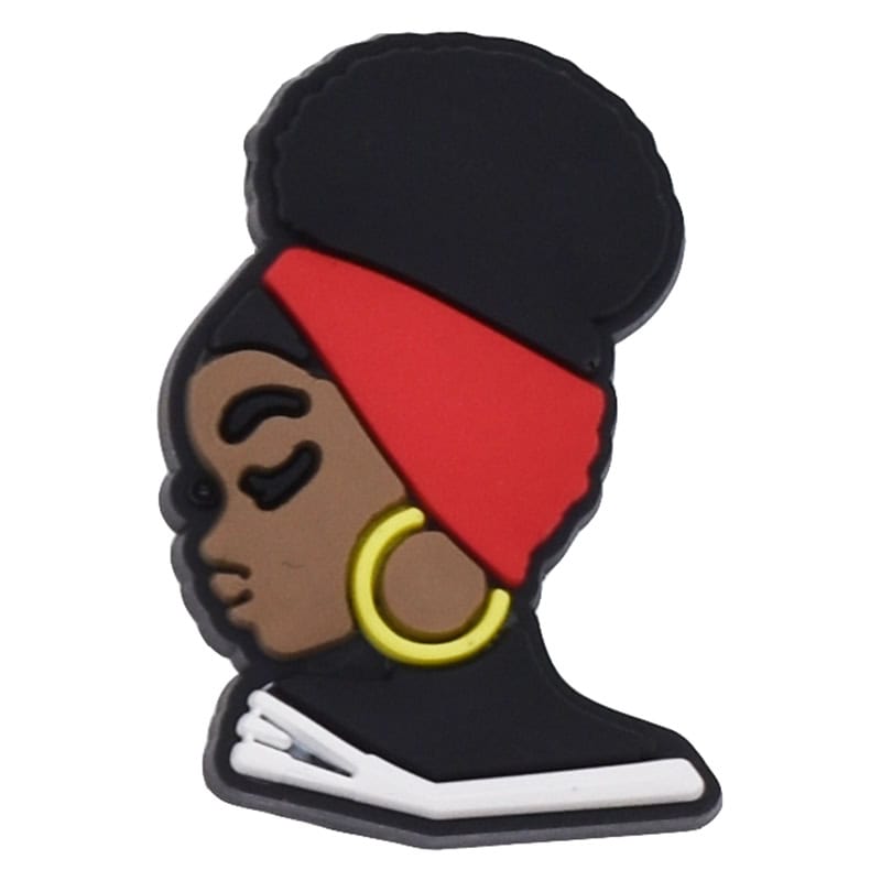 High top hair Black Culture 124-24 Shoe Charm