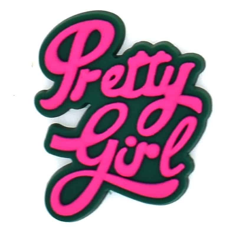PRETTY GIRL sign logo Black Culture 124-28 Shoe Charm