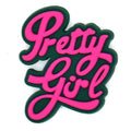 PRETTY GIRL sign logo Black Culture 124-28 Shoe Charm