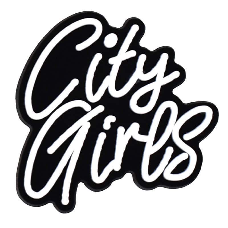 City Girls sign logo Black Culture 124-29 Shoe Charm