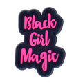Black Girl magic pink sign logo Black Culture 124-31 Shoe Charm