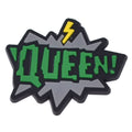 QUEEN FLASH sign log Black Culture 124-38 Shoe Charm