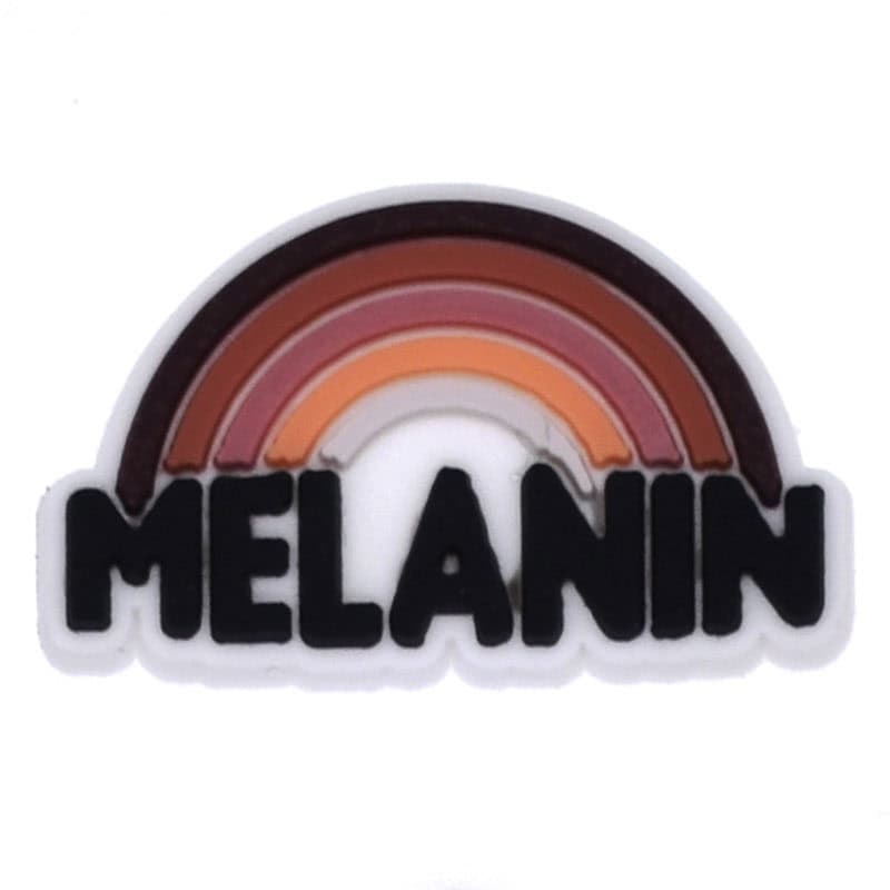 MELANIN Rainbow Black Culture 124-40 Shoe Charm