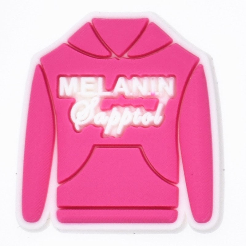 MELONIN Sapptol pink shirt Black Culture 124-45 Shoe Charm