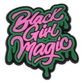 Black Girl Magic pink sign logo Black Culture 124-56 Shoe Charm