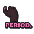 PERIOD sign logo Black Culture 124-59 Shoe Charm
