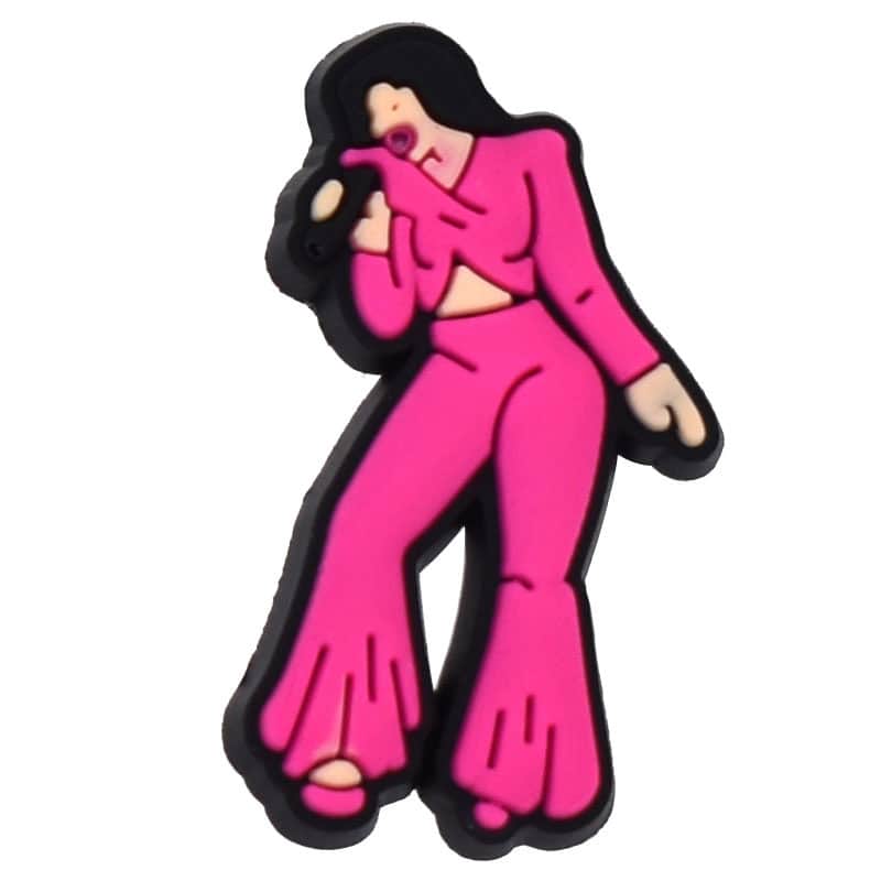 Pink flares trousers 128-17 Shoe Charm