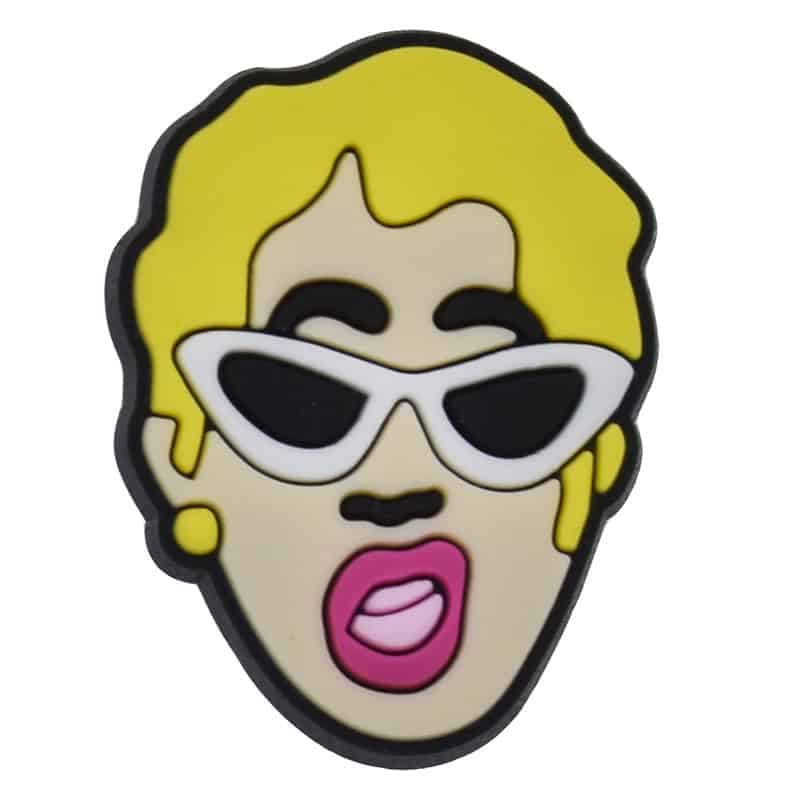 Madonna face 128-28 Shoe Charm