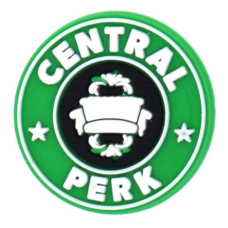 CENTRAL PERK coffee shop sign logo badge Friends 129-09 Shoe Charm
