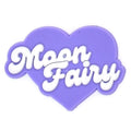 Purple heart Moon Fairies 130-01 Shoe Charm