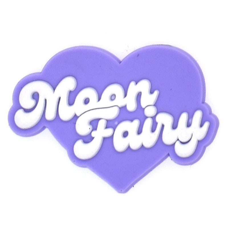 Purple heart Moon Fairies 130-01 Shoe Charm