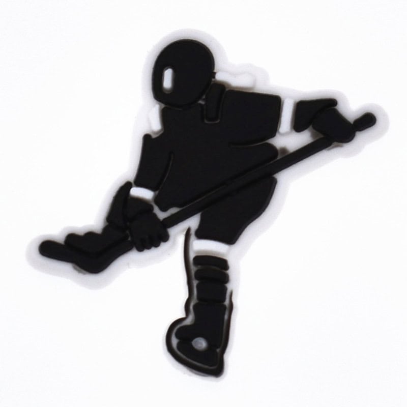 Team player black Ice Hockey 135-02 Shoe Charm