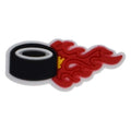 Shooting puck red Ice Hockey 135-03 Shoe Charm