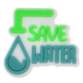 SAVE WATER sign logo 138-23 Shoe Charm