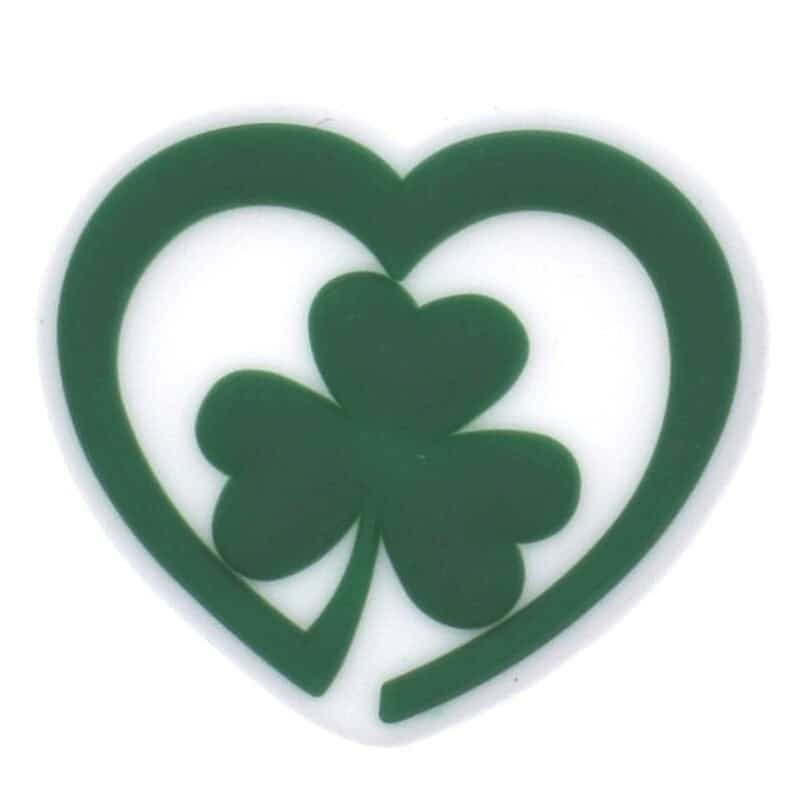 Heart Clover sign logo 138-27 Shoe Charm