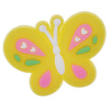 Butterfly open yellow/pink 14-23 Shoe Charm