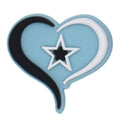 Blue heart star 140-11 Shoe Charm