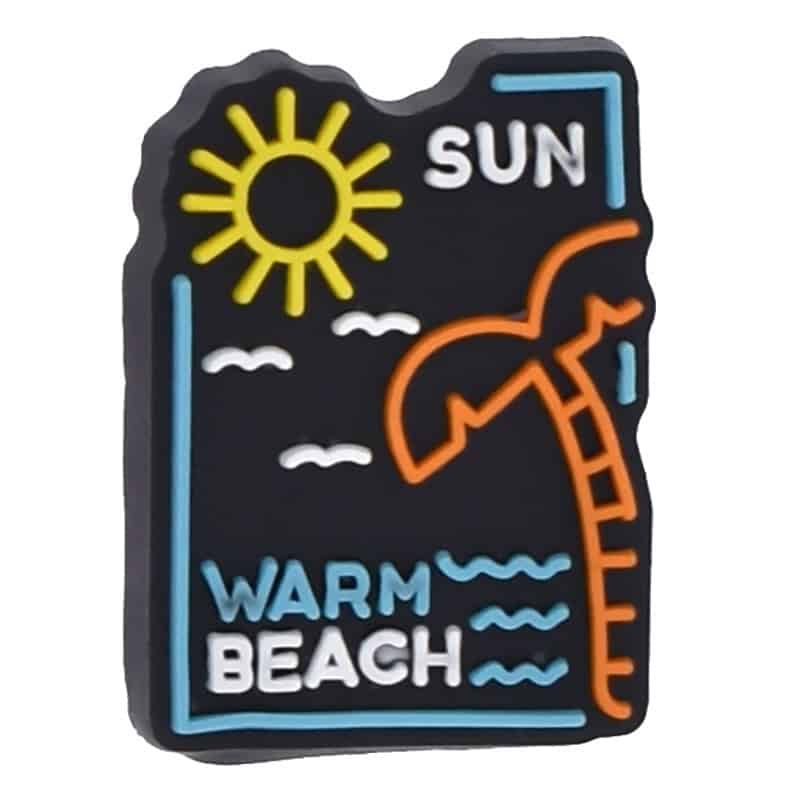 Summer beach sign 140-13 - Shoe Charm