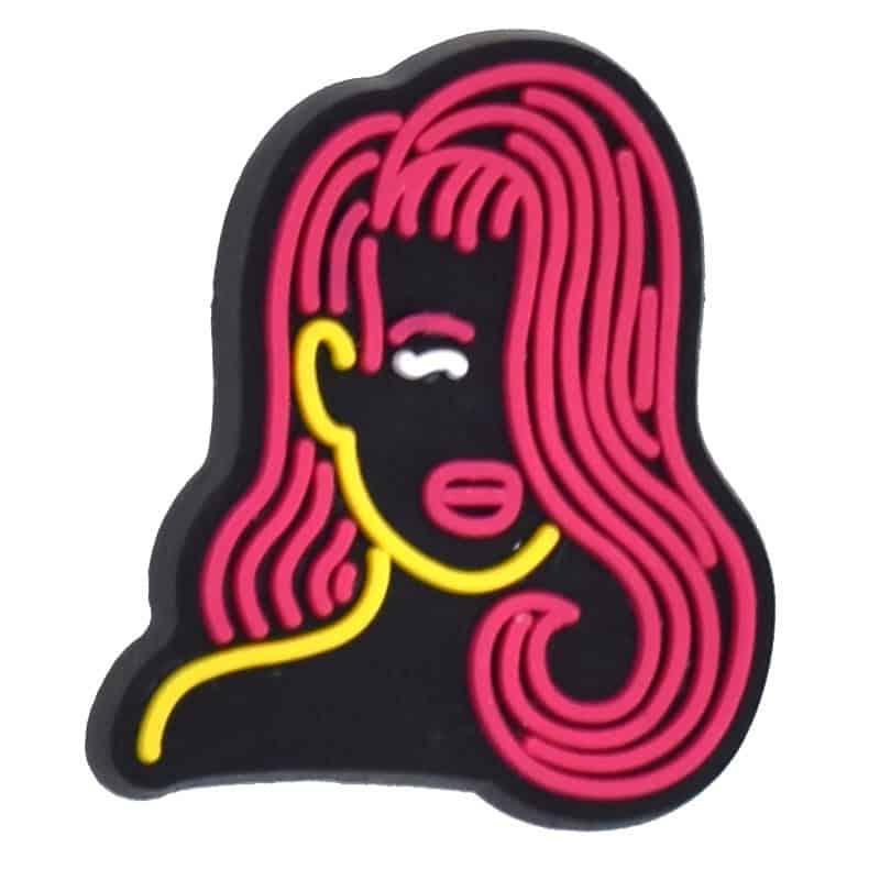 Red Hair silhouette 140-21 - Shoe Charm