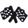 Chequered flags crossed  140-37 - Shoe Charm