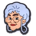 Lady with glasses 140-52 - Shoe Charm