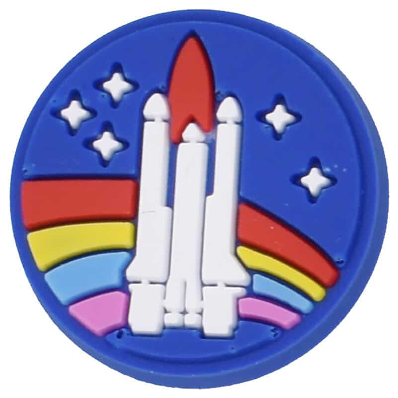 Shuttle rainbow in space NASA 146-04 Shoe Charm