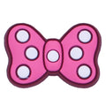 Pink bow with white spots 15-14 - Shoe Charm