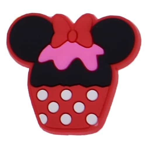 Minnie's bow cupcake 15-35 - Shoe Charm