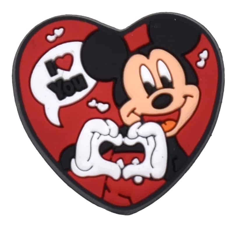 Mickey Love Heart 15-77 - Shoe Charm