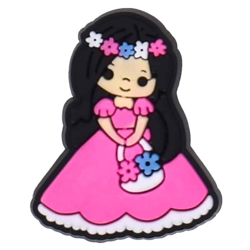 Shoe Charm - Pink ball gown girl 152-11