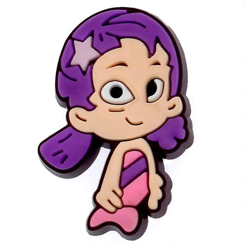 Shoe Charm - purple hair girl 152-39