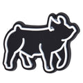 Black pig sillhouette 157-08 Shoe Charm