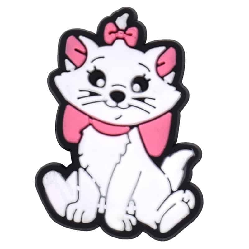 Pretty white kitten 157-09 Shoe Charm