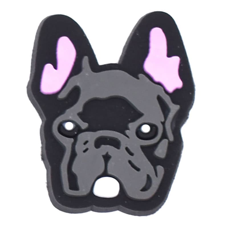 Pink ears dog face157-14 Shoe Charm