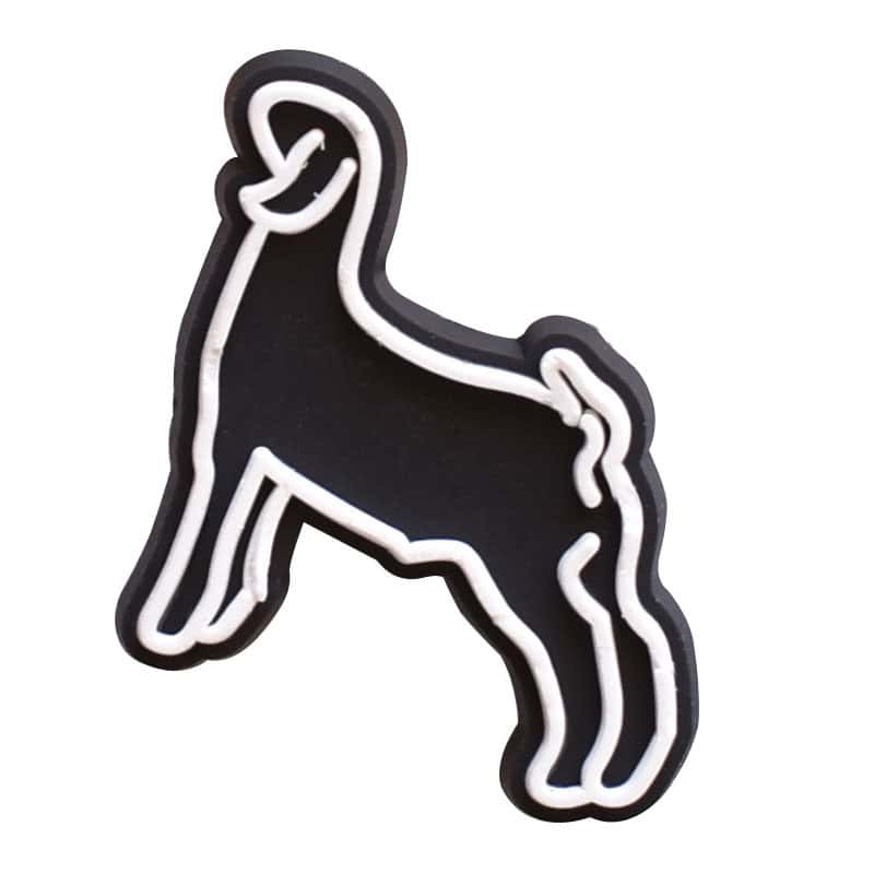 Left look sheep sillhouette 157-15 Shoe Charm