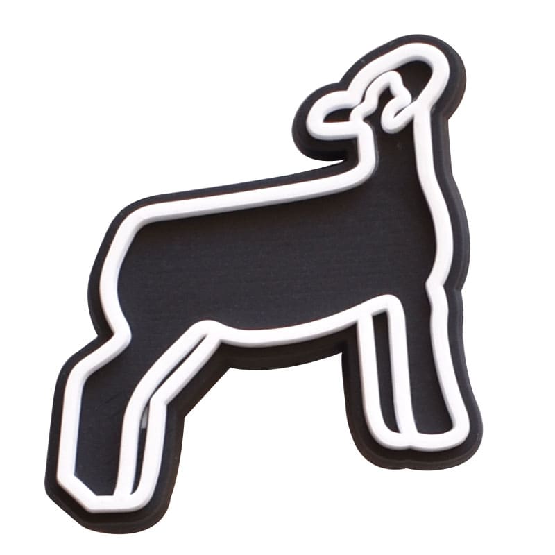 Right look sheep sillhouette 157-16 Shoe Charm