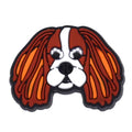 Dog face white cheeks 157-18 Shoe Charm