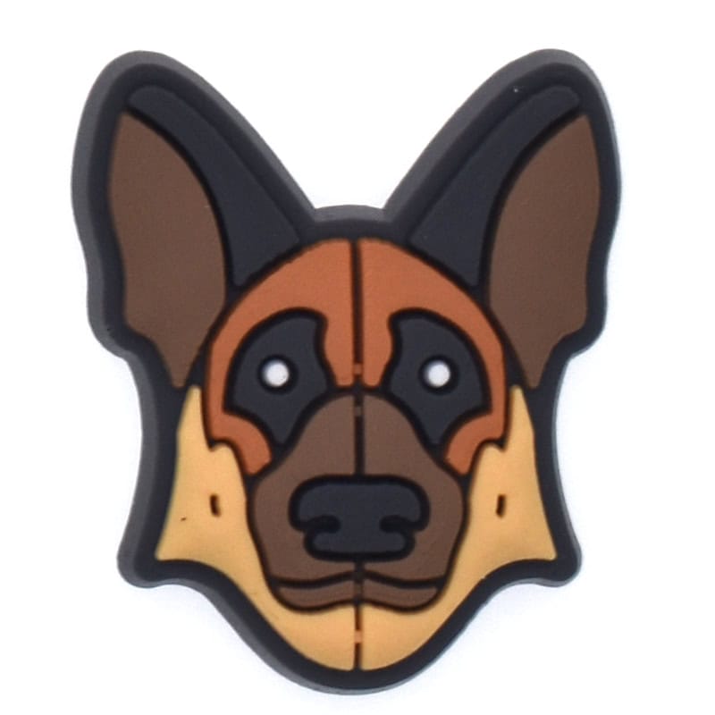 Ears up dog face 157-20 Shoe Charm