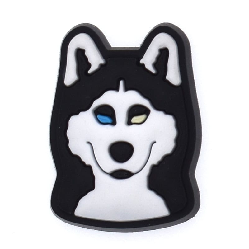 White face dog 157-23 Shoe Charm