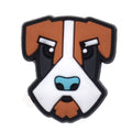 Square face dog 157-32 Shoe Charm
